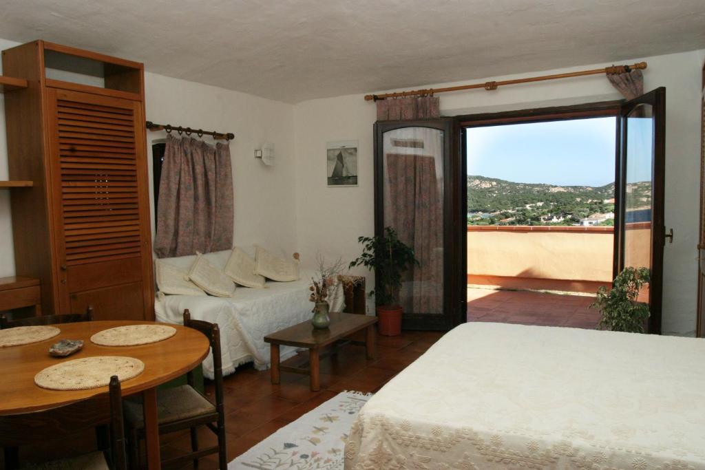 apartment with balcony and sea view